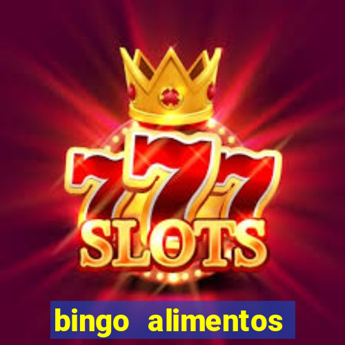 bingo alimentos para imprimir